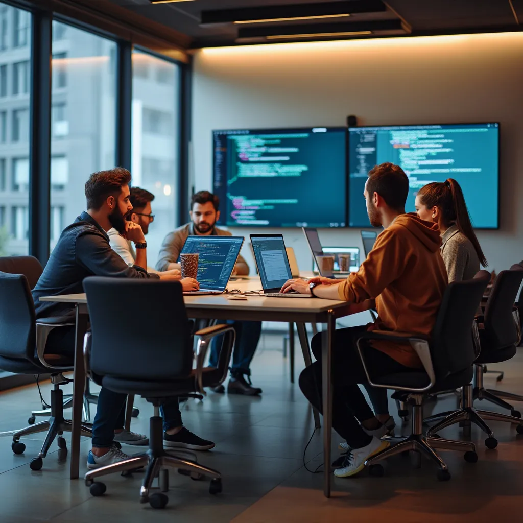 Reunión del equipo de desarrollo web